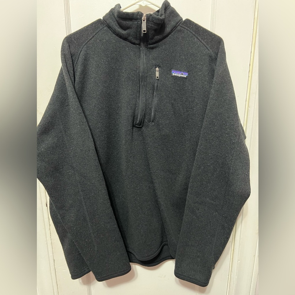 Patagonia 1/4 Zip Fleece Better Sweater In Black Mens XL